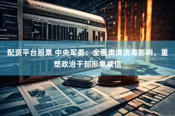 配资平台股票 中央军委：全面肃清流毒影响，重塑政治干部形象威信