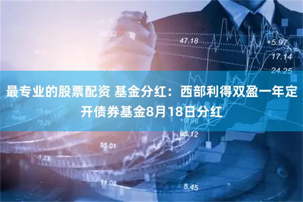 最专业的股票配资 基金分红：西部利得双盈一年定开债券基金8月18日分红
